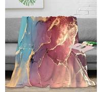 DLONIRPEX Estampado 3D Abstract Fluid Arte Manta térmica Microfibra Ropa de Cama Lavable Modern Color Blend Plaid térmico Anti-Bolitas para Regalos de Invierno atentos 60x80inch(150x200cm)