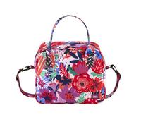 DLP - Bolsa de almuerzo isotérmica con correa para el hombro, diseño de flores