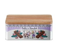 DLP - Caja de chocolate con tapa de madera, diseño de la felicidad en barras