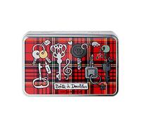 DLP - Caja doble de llaves de metal, 19,5 x 13 x 5 cm, industrial minimalista multicolor rectangular para guardar llaves