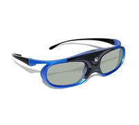 DLP-Link - Gafas 3D universales con obturador activo con batería recargable de 80 mAh, 50 horas de trabajo continuo, gafas para proyectores DLP convencionales