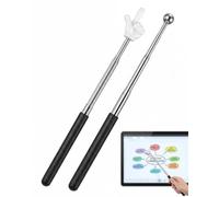 DLPRK 1 Unidad Puntero Telescópico + 1 Puntero para Profesores y Guías Turísticos, Set Extensible para Escuela, Presentaciones y Conferencias
