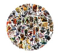 DLPRK 100 Piezas Stickers Italian Brainrot Figuras Tung Tung Tung Sahur Adhesivos Creativos