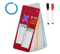 DLPRK 15 Hojas Tarjetas de Aprendizaje de Multiplicación, Tabla de Multiplicar, Juego de Aprendizaje, Regalo de Inicio de Escolaridad, Juegos para Aprender Aritmética a Partir de 5 Años