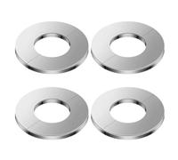 DLPRK 4 piezas Cubiertas para tuberías, Grifos a presión, Orificio para Agua, la Pared, FEA, Collar para Cubierta, Anillo para 42 mm, tuberia radiador, embellecedores tubos calefaccion (42 mm)