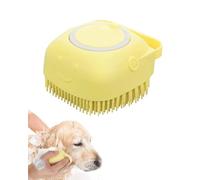 DLPRK Cepillo de Baño Masajeador de Silicona para Perros y Gatos 1 Pieza - Suave Exfoliante Elimina Pelo Muerto, para Ducha Relajante y Piel Sensible.