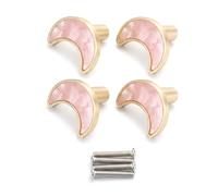 DLPRK Pomos de Estilo Vintage, 4 Piezas, Tiradores de Armarios con Tornillos Incluidos, Versátiles para Cocina, Baño y Cómoda, Fácil de Montar, Diseño de Diamante