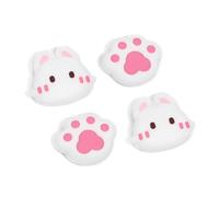 DLseego Agarres para el Pulgar para Switch 2,4PCS Bonita Tapa de Silicona para Joystick, Tapa Antideslizante para Mando Analógico, Funda Protectora para Botones Suave y Cómoda,Conejito