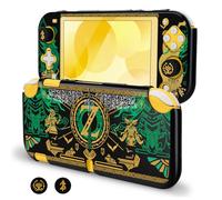 DLseego Coque pour Switch Lite,Mince étui de Protection dur PC avec Divisé Design,Cool Coque de Protection avec Capuches de Botones, Anti-arañazos y Antigolpes, Amarillo Verde