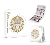 DLseego Funda para tarjetas de juego para Switch Lite/Switch/Switch OLED, diseño de medallón Gold Kingdom, cartucho de juego, tarjeta de memoria, almacenamiento portátil con 12 ranuras para tarjetas