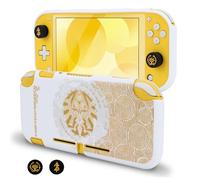 DLseego Funda protectora para Switch Lite Version, funda suave para accesorios de juegos con 2 tapas de agarre para el pulgar, Reino blanco