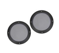 DLUKENY 2 fundas protectoras de malla para rejilla de coche, color negro, para subwoofer de coche, 2 pulgadas, 3, 4, 5, 6.5 y 8 pulgadas