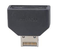 DLUKENY Adaptador interno USB 3.2 tipo E a USB 3.0 de 20 pines, conector vertical para placas base, convertidor de cabecera USB C