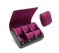 DLUKENY Caja de reloj con 6 ranuras de piel sintética para relojes mecánicos de pulsera, exhibición de joyas