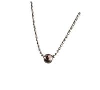 DLUKENY Collar de cuentas de plata de moda, cómodo de llevar, adecuado para jóvenes profesionales y entusiastas de la moda, acero de titanio