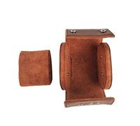 DLUKENY Elegante caja de almacenamiento de reloj de piel sintética para viajes, reloj individual, caja de regalo para Navidad, aniversario, cumpleaños