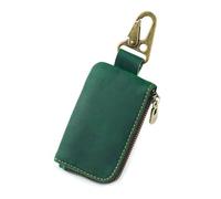 DLUKENY Elegante cartera de cuero multifuncional para hombres y mujeres, verde oscuro
