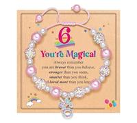 DLUKENY Preciosa joyería personalizada con temática ajustable con diamantes de imitación arcoíris para adornar unicornios, talla única, como se describe