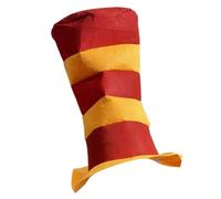 DLUKENY Sombrero con patrón de rayas, sombrero de capitán militar, disfraz de fiesta de borde grande, transpirable para Halloween, carnavales y eventos de cosplay
