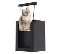 DLUKENY Urnas conmemorativas para mascotas con marco de fotos, caja de urna de cremación para perro para animales pequeños, color negro, tamaño 4 x 5.9 pulgadas