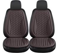 DLUNCPA Cojin Asiento Coche para Fengon 580/DFSK 600/Cirelli 4（2022-2027）, Seda de Hielo Conductor Cojines, Transpirable Espuma Memoria Protectores Viaje,Coffee-2seats