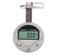 DLUXCA Calibrador de Gemas de Diamante, 0-25 mm 0,01 mm Medidor Digital Redondo multifunción Herramientas de medición de Espesor de Diamantes y Piedras Preciosas