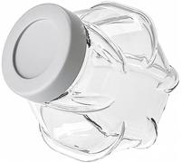 DLUXCA Frasco con Tapa Frasco de Sello Grande Frasco de Almacenamiento de Vidrio Botella de Vidrio Frasco de Caramelo de Leche en Polvo