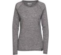 DLX Ropa interior femenina funcionalonLibra - Mujer Dlx Merino Base Layer Top Dark Grey Marl L