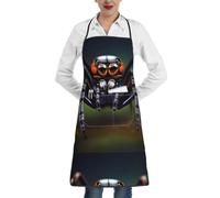 DLXW Delantal de chef profesional ajustable, adecuado tanto para hombres como para mujeres, con bolsillos, perfecto para usar en la cocina. Arañas tropicales de la selva tropical