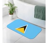 Dlxw La alfombrilla de baño de piedra de diatomita tiene una gran absorción de agua. La alfombrilla de ducha de piedra es antideslizante y se seca rápidamente. Es una alfombrilla de baño (50 x 80 cm).