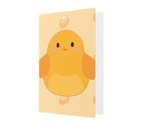 DLXW Tarjetas de agradecimiento en blanco con sobres que invitan a padres, amigos, hermanos, hermanas, vecinos, colegas, tarjeta de felicitación de pollito de dibujos animados