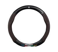 DLXYZML Coche Funda Volante para Mitsubishi Montero Sport 2019-2024,Cuero Cubre Volante Protector Volante Antideslizante Cómodo Transpirable Accesorios Coches,Black