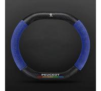 DLXYZML Coche Funda Volante para Peugeot 208 2019-2023,Cuero Cubre Volante Protector Volante Antideslizante Cómodo Transpirable Accesorios Coches,Blue-DD