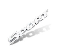 DLXYZML Pegatinas de Letras Metálicas Emblema para Coche para Seat Ateca, Aluminio 3D Metal Logo Car Badge Parte Trasera Autoadhesiva Embellecedores para Carrocería,Silver