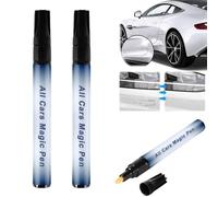 DLZFUDTY All Cars Magic Pen, Magic Car Scratch Removal Pen, Quick Fix for Scratches and Paint Damage, Car Paint Scratch Waterproof, Easy To Use, Fits All Car Colors (2PCS)