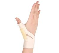 DLZFUDTY MuñEquera,Wrist Support Muñequera De Apoyo For Pulgar, Suave Y Elástica, Funda Compresión, Férula, Ligera Gimnasio Deportes(Right Beige,M)
