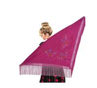 DM Mantoncillo de Manila (Pico), grande. Colores Lisos o Bordados.