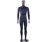 DM1-8D Hombre Resumen Color de la piel en negro mate lacado hombre Galvanoplastia cabeza manos de pie elegante máscara (DM1-8D, hombre)