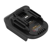 DM18M Battery Adapter For 20V Battery Converter Power Tool Lithium Battery Converter DCB200 DCB203 DCB206 M18 BL1830 BL1840 Black ABS+PC 11x6.5x5cm