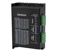 DM860H Controlador de motor paso a paso para 57/86 para motores NEMA, para control digital DSP, corriente ajustable de 7.2A, 128 micropasos, bajo ruido para 2/4 fase 4/6/8 cable para configuraciones