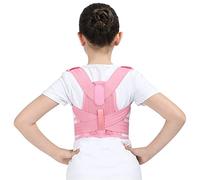 dmartN Corrector de Postura de Espalda para niños Corsé ortopédico Hombro Columna Lumbar Descompresión Soporte de Cintura Corrección Niños Adolescentes Cinturón alisador de Espalda Superior (Rosa S)