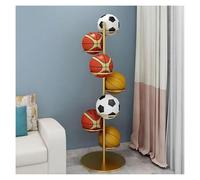 DMBBSAPBSH Almacenamiento de Baloncesto, Carro para Pelotas, Estante for Pelotas, Organizador de Equipo Deportivo de pie for Voleibol, fútbol y Baloncesto.(A,Without Basket)