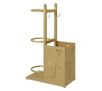 DMBBSAPBSH Almacenamiento de Baloncesto, Carro para Pelotas, Estante Vertical for balones de fútbol, Organizador Multicapa de Suelo con cestas y Ganchos.(C,Capacity 3)