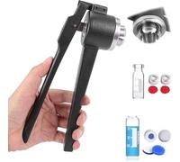 DMBBSAPBSH Crimpadora de Viales, Engarzadora de Viales Herramienta for engarzar Tapas de Botellas, engarzadora de Viales abatible, for Aluminio, plástico/Aluminio Completo(Aluminumplastic,1.3cm)