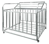 DMBBSAPBSH Estante de Almacenamiento de Pelotas, Carrito rodante for almacenar Pelotas Deportivas, con Tapa y asa, Caja de Acero for fútbol Americano(S-100x60x75cm)