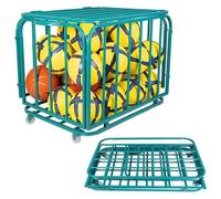 DMBBSAPBSH Estante de Almacenamiento de Pelotas, Estantería Comercial for Pelotas de Baloncesto, Cesta móvil for almacenar Pelotas de fútbol, para gimnasios y Clubes.(Hold 36 (No.5) Balls)