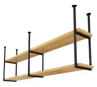 DMBBSAPBSH Estante de Techo, Estantería de Techo, Estante Colgante de Techo - con Estructura metálica de Hierro, Estante Flotante for decoración(80x30x80cm)