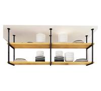 DMBBSAPBSH Estante de Techo, Estantería de Techo, Estante Colgante de Techo - Soporte for vinos for Bares, Salas de Estar y restaurantes(100x30x80cm)