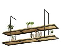 DMBBSAPBSH Estante de Techo, Estantería de Techo, Estantería Colgante de Techo - Estantería de Almacenamiento for Cocina, Restaurante, Bar, cafetería(140x30x80cm)