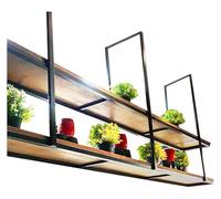 DMBBSAPBSH Estante de Techo, Estantería de Techo, Estantes Colgantes for Plantas | Estanterías de Almacenamiento for Cocina | Botellero for Bar o Bodega(100x30x80cm)